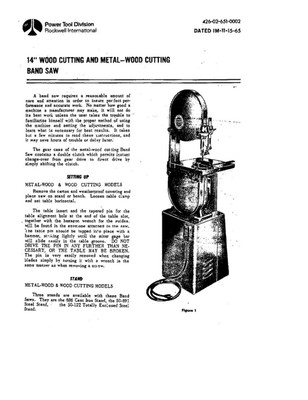 #ad #ad Delta Rockwell 14quot; Wood Cutting and Metal Cutting Band Saw Instructions $20.24