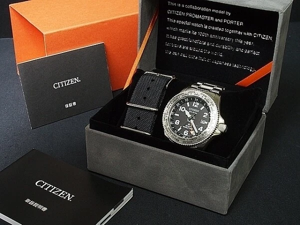 Citizen Promaster GMT World Time Porter Collaboration Eco Drive Wristwatch