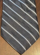 Vintage Dkny Black Blue 100% Silk Men’s Neck Tie Made In Usa