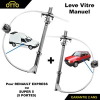 Leve Vitre Avant Links + Rechts Mechanismus Manuell FüR Renault Super 5