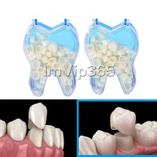 Temporary Porcelain Crown Posterior or Anterior Teeth Caps Molar Dental Resin