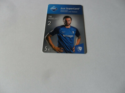Seltene Aral Supercard VFL 17/18 - Tim Hoogland Ohne Guthaben 