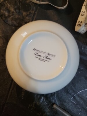American Atelier White Bowl 6'' Across,  3'' Deep