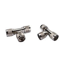 2x T-type N Male to Male to Male Connector Adapter for 4G LTE Cell Phone