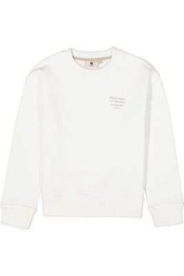 Garcia Jungen Sweatshirt Gr. 128-176 Sweater mit Rückenprint off white
