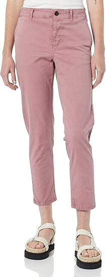 Women's Stretch Chino Ankle Length Pant Mauve BO9R1B4LXB