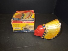 Nos Vtg Blackstone Lighted Chrome Super Chief Indian Head Hood Ornament W Box Nos Vtg Blackstone Lighted Chrome Super Chief Indian Head Hood Ornament W Box