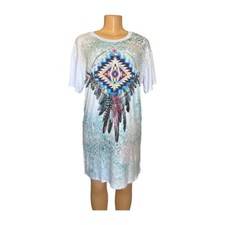 One Blue T-Shirt Dress