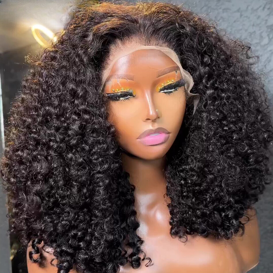 13x6 Curly Lace Frontal Wig 13x4 Lace Front Human Hair Wig  display picture 3