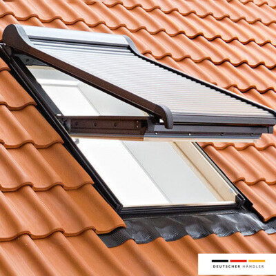 ROTO Solar-Rollladen ZRO EF   Funk, für Dachfenster, Hitzeschutz & Verdunkelung