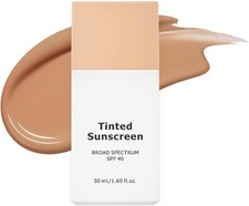 Daily Tinted Sunscreen SPF 40 - Airy-Light tinted Mineral Moisturizer with Zinc