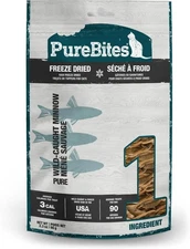 PureBites Minnow Freeze Dried Cat Treats, 1 Ingredient, 2.3 Ounce (Pack of 1) 