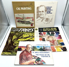 Art Drawing Book Lot 1960s - 1980s W. Alexander FREDERICK GARNER Oil Paint Color