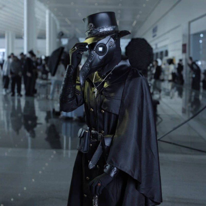 Men Costume Props Horror Medieval Plague Doctor Halloween Cosplay