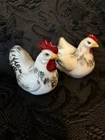 Fitz & Floyd Sitting Hen & Rooster Figurines