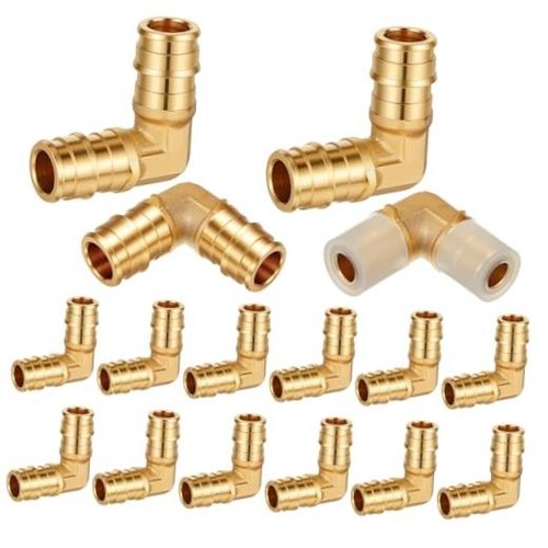 Pack 1/2" x 1/2" Brass PEX A Expansion Fitting 1/2" X 1/2" 16 90 Degree Elbow