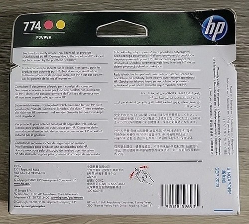 HP 774 Magenta/Yellow DesignJet Printhead, P2V99A - Bild 2 von 7