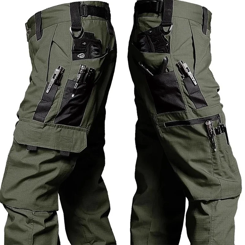 Men Tactical Cargo Work Pants Multi Pocket Waterproof Outdoor Hiking Trousers
Opens in a new window