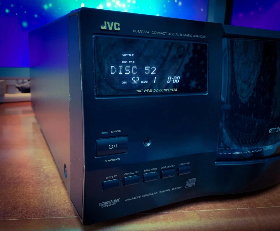 JVC XL-MC334 🌈RaRe🌈 Vintage Changer CD TEXT (200 Compartment!) - Image 2 of 4
