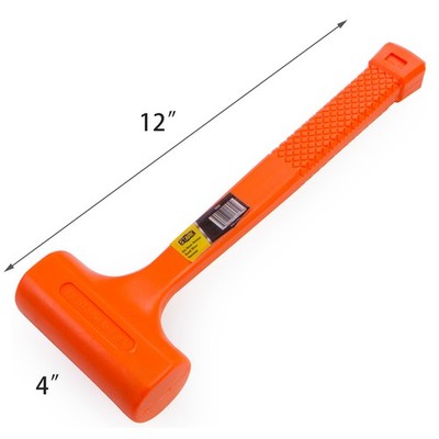 Stark USA 1lb DEAD BLOW Hammer Mallet Plastic 11-3/4'' Long Spark Free Hammer