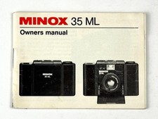 Minox 35 ML Camera INSTRUCTION MANUAL USERS GUIDE / OPERATING