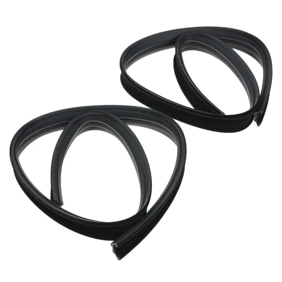 Juego de kit de sello de goma de canal de funcionamiento de poste de vidrio para Chevy II Nova sedán de 2 puertas Foto 2 de 4