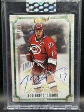 2021-22 Rod Brind Amour UD Clear Cut Hockey Champs Auto GOLD /25 SEALED