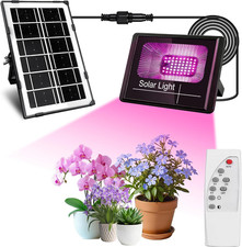Solar Grow Light, Full Spectrum Plant Light with Timer  Remote