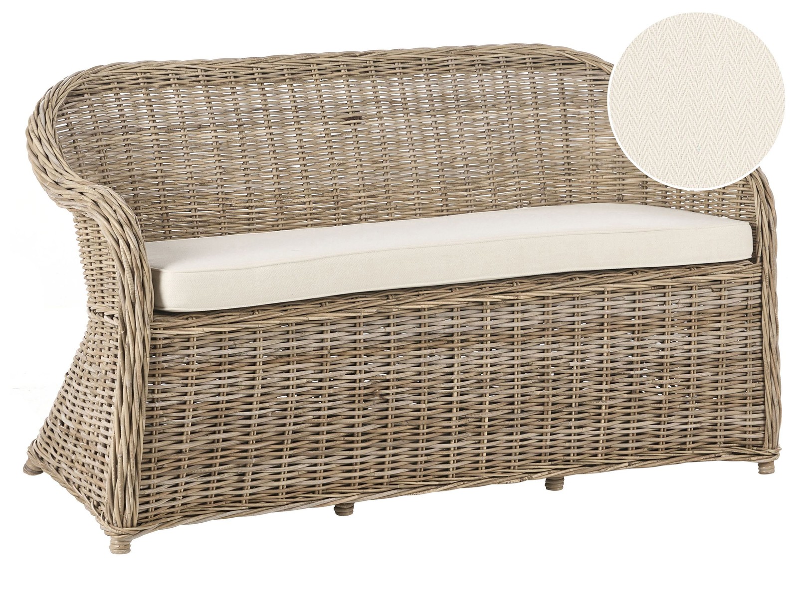 SUSUA 2 posti Divano da giardino Naturale Rattan