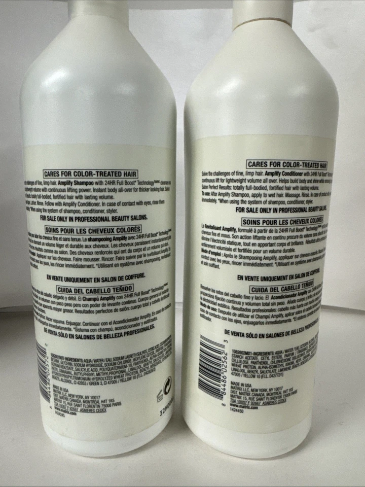 Xampu + condicionador Matrix Total Results Amplify Volume 33,8 oz – pacote com 2 duplas - Imagem 4 de 4