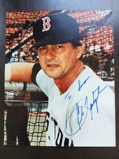 CARL YASTRZEMSKI SIGNED 8X10 PHOTO~AUTOGRAPH~INSCRIBED~MLB RED SOX~HOF STAR