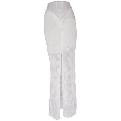 Strandrock, Größe: S, Weiß, Polyester, Einfarbig, Damen #mKY