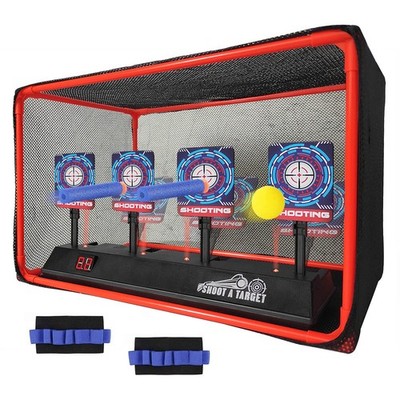 Electronic Auto Reset Digital Shooting Target with net for Toy Gun Gifts for ...