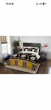 Juego de cama edredón Pittsburgh Steelers Queen 5 piezas NFL Northwest con licencia