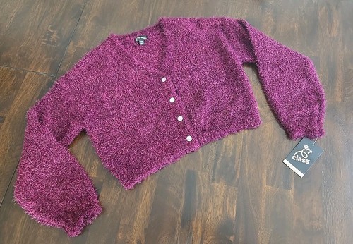 Art Class Purple Cardigan Girls Size Large 10/12 NWT - Picture 2 of 4