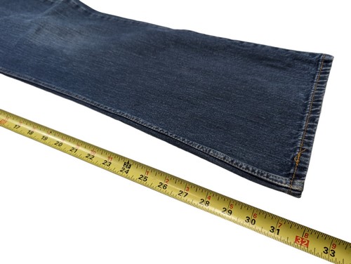 Levis 527 Slim Boot Cut Jeans Herren 34x34 (passt 32x32) Low Rise Blau Denim Western - Bild 14 von 14
