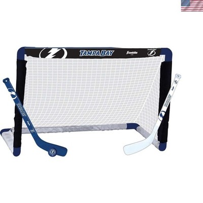NHL Mini Hockey Set - Kids Indoor Knee Hockey Goal, Ball, + 2 Stick Combo - Y...