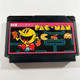Pac - Man Famicom FC NES Namcot cartridge Tested Japan W/Box Instruction