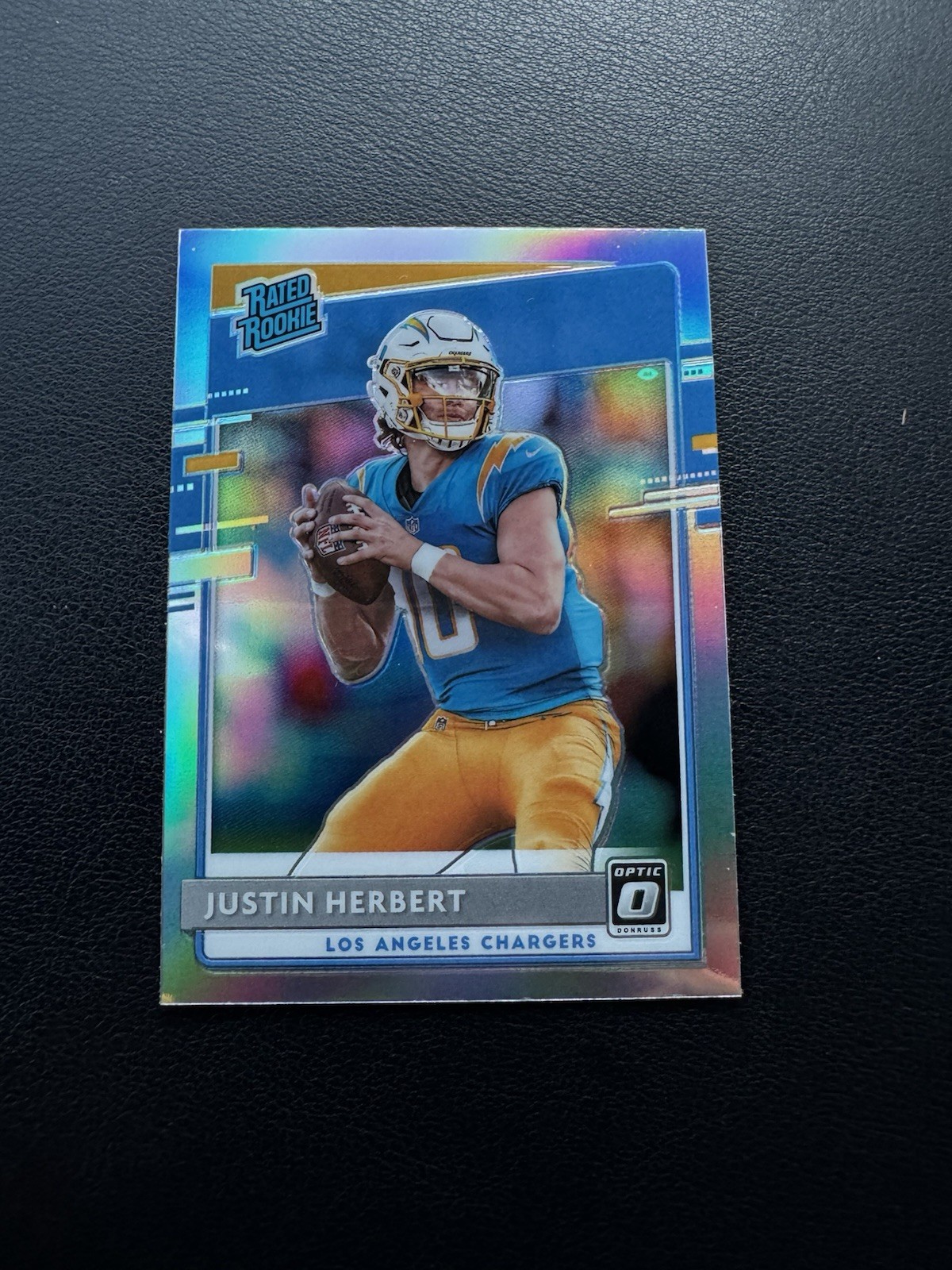 2020 Panini Donruss Optic - Rated Rookies Justin Herbert #153 Holo Prizm (RC)