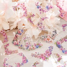 30 Floral Corner Embellishment Stickers for DIY Card Scrapbook Diary Planner