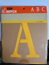 7 Inch Large Letter and Number Stencils Set 30pcs Construction Paper Template...