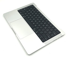 OEM Apple Macbook Pro 14" M1 A2442 Palmrest Keyboard Trackpad Silver Grade B