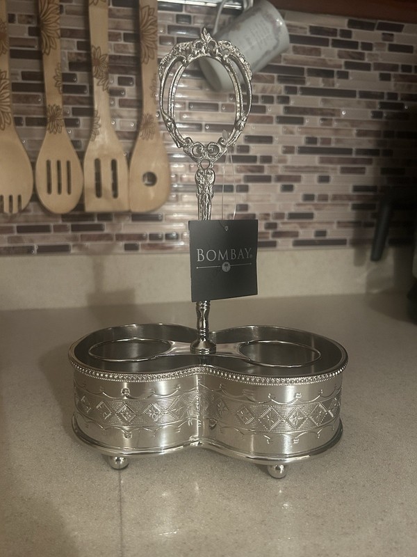 Bombay Co Silver plated Cruet holder