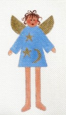 Hand Painted Needlepoint Canvas by Design Gallery Canvas "Dream Faerie" Angel
