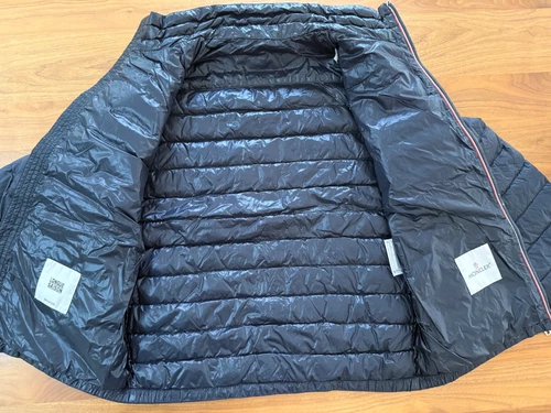 Men’s Moncler Longue Saison Daniel Down Jacket Size 2 Night Blue light weight image 8
