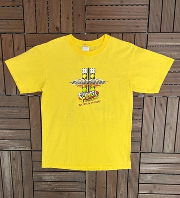 Erica Enders Slammers Racing Vintage Yellow T-Shirt Tee Size Medium