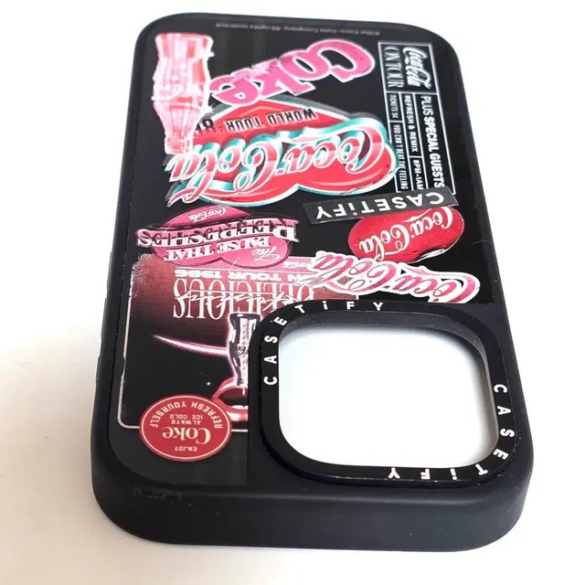 iPhone 16 Pro Case by CASETiFY Coca-Cola Collaboration, Black