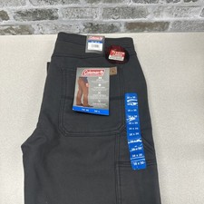 Coleman Fleece Lined Stretch Tear Resistant Utility Pants Mens 38x30 Gray