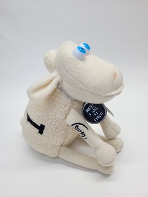 #1 Serta Counting Sheep Plüschtier ''I Was First'' Etikett blaue Augen Stofftier 