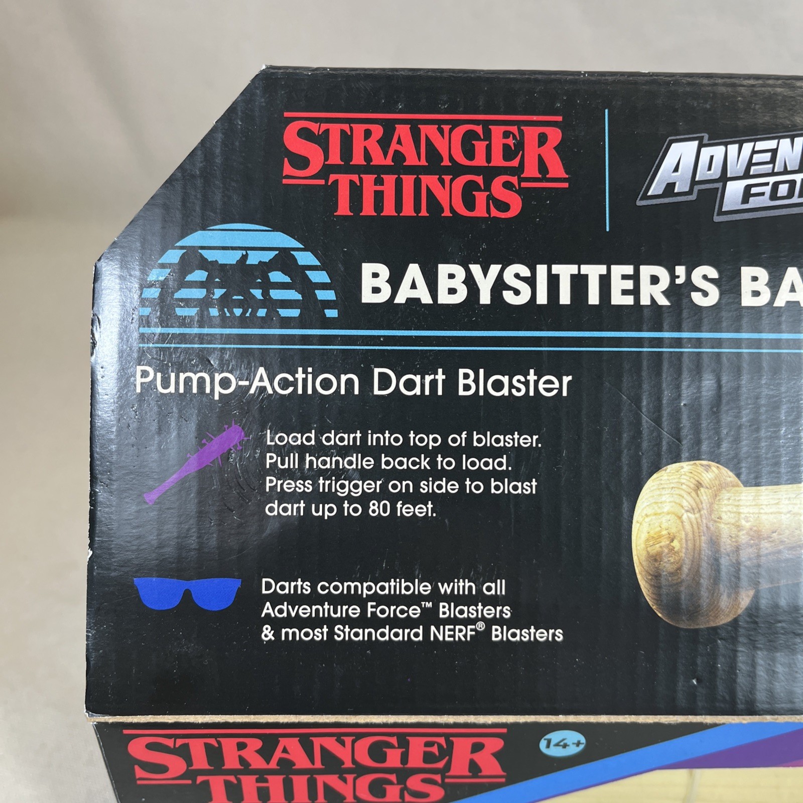 Stranger Things Babysitter’s Bat NERFlike Blaster by Adventure Force New Sealed